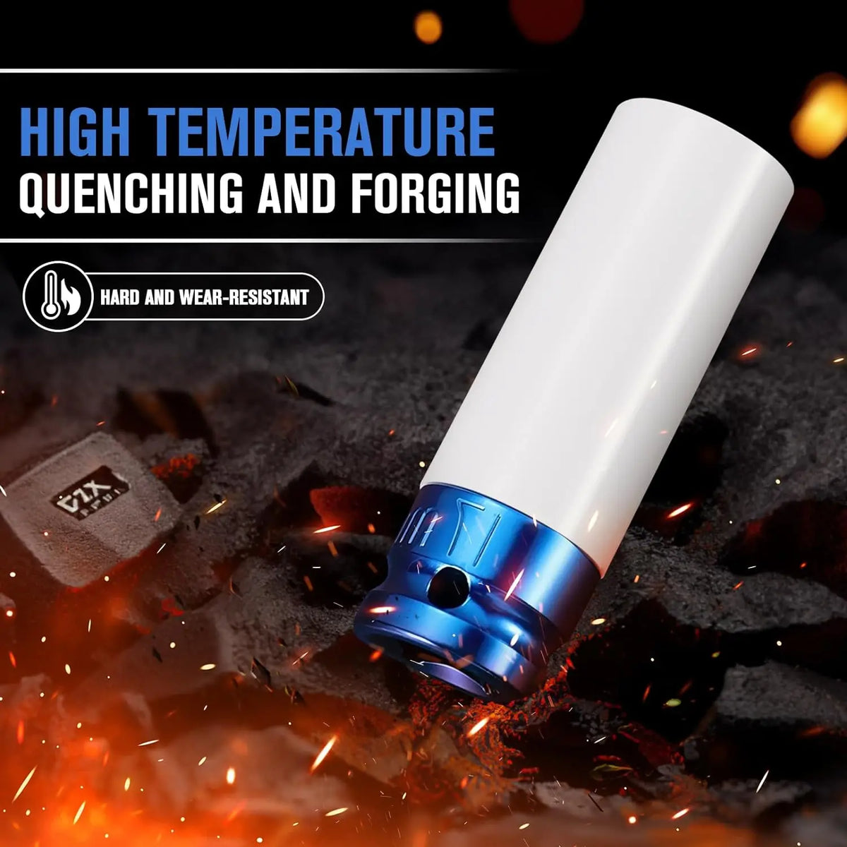 Drive Wheel Protector Impact Socket Impact Sleeve Set Durable Plastic Sleeves 15Mm, 17Mm, 19Mm, 21Mm, and 22Mm