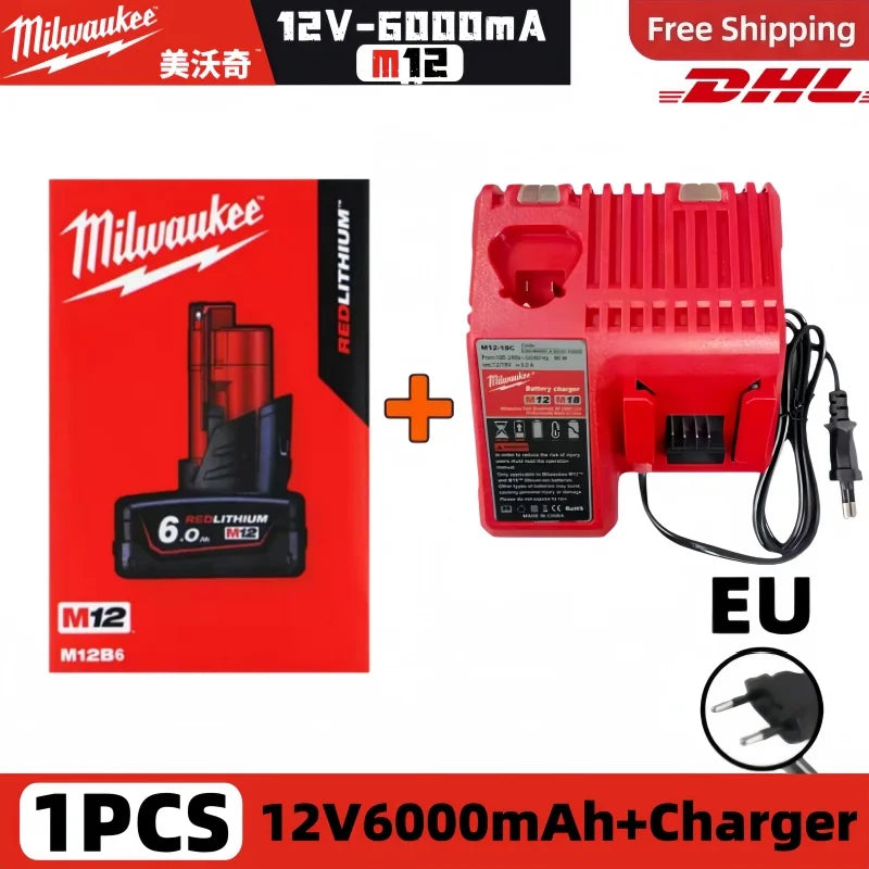 100% New  M18 6.0Ah High Output Battery 18V Lithium-Ion Rechargeable for  M18 Cordless Power Tools 18V Battery