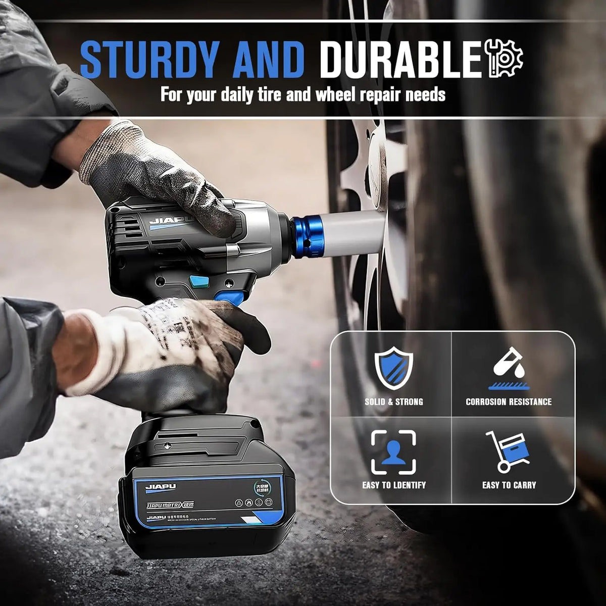 Drive Wheel Protector Impact Socket Impact Sleeve Set Durable Plastic Sleeves 15Mm, 17Mm, 19Mm, 21Mm, and 22Mm