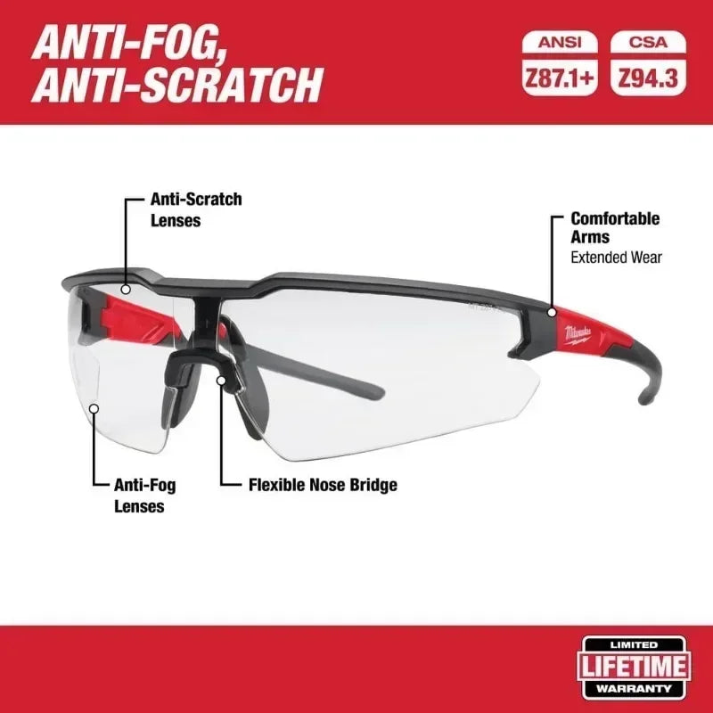48-73-2000 Clear Safety Glasses Power Tool Accessories  Tool 48-73-2000A