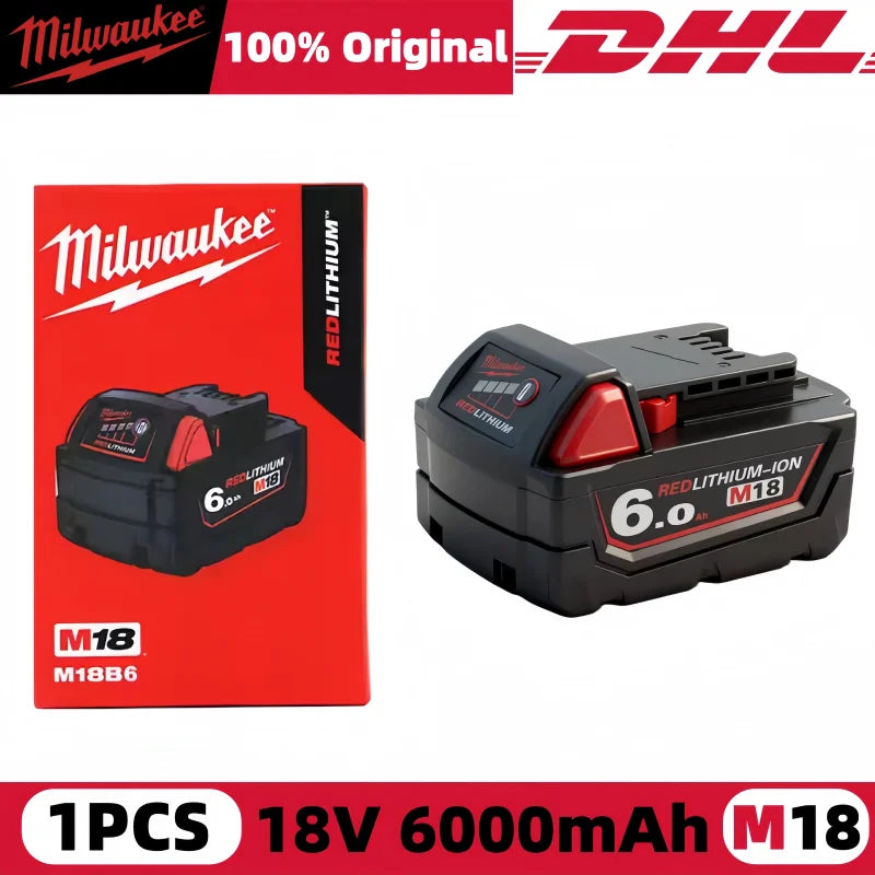100% New  M18 6.0Ah High Output Battery 18V Lithium-Ion Rechargeable for  M18 Cordless Power Tools 18V Battery